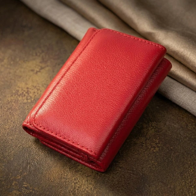 Женский портмоне с монетницей из натуральной кожи ST Leather 22727 красный - Фото 4 Женский портмоне с монетницей из натуральной кожи ST Leather 22727 красный - изображение 4