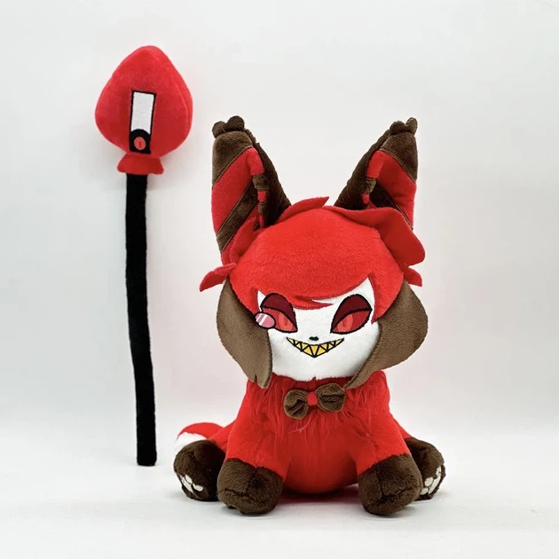 Мягкая игрушка кот Аластор из Отель Хазбин игрушка Alastor Hotel Hazbin плюш 31 см - изображение 3