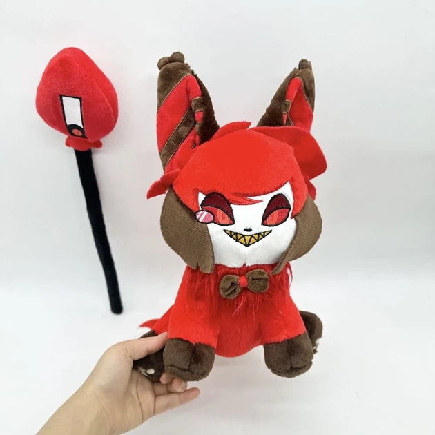 Мягкая игрушка кот Аластор из Отель Хазбин игрушка Alastor Hotel Hazbin плюш 31 см - изображение 5
