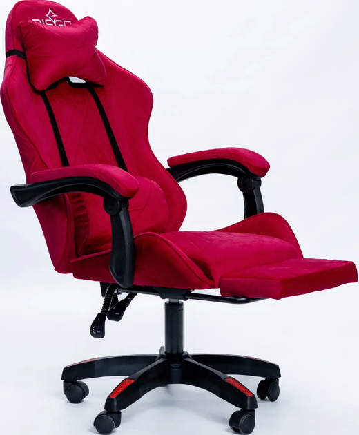 Игровое кресло DIEGO ALCANTARA PRO Red Компьютерные игровые кресла - изображение 3