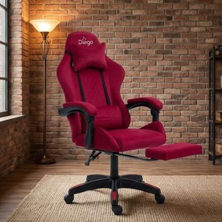 Игровое кресло DIEGO ALCANTARA PRO Red Компьютерные игровые кресла - изображение 7