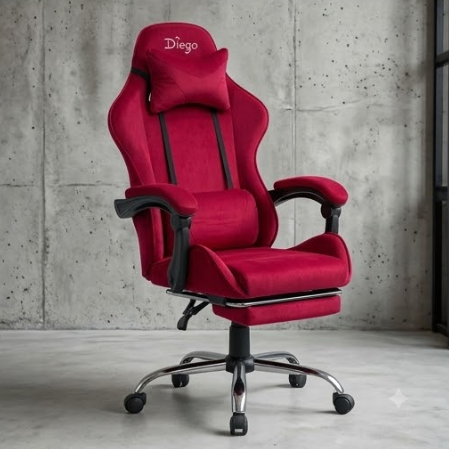 Игровое кресло DIEGO ALCANTARA PRO Red Компьютерные игровые кресла - изображение 8