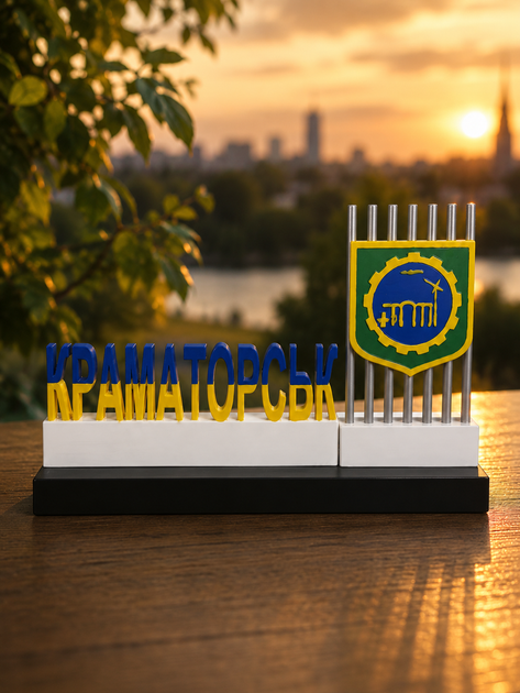Статуетка Стела міста Краматорськ 11х9х4 - Фото 2 Статуетка Стела міста Краматорськ 11х9х4 - зображення 2