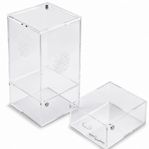 Тераріум акриловий Repti-Zoo Easy Clean Acrylic ACR46 10×10×20 см для комах, павуків - зображення 8