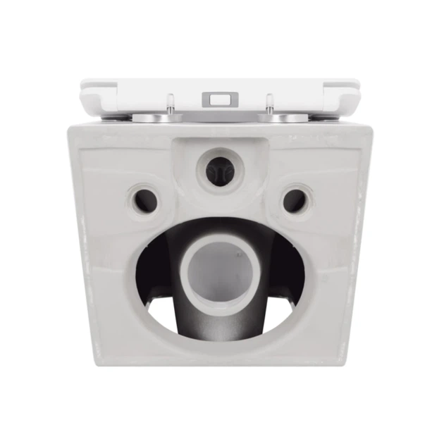 Унитаз подвесной Qtap Crow безободочный с сиденьем Soft-close QT05335170W - изображение 7