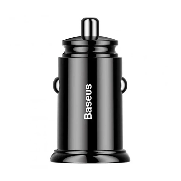 Автомобільний зарядний пристрій Baseus 5A 30W usb+usb C (CCYS-D01) - чорний - Фото 2 Автомобільний зарядний пристрій Baseus 5A 30W usb+usb C (CCYS-D01) - чорний - зображення 2