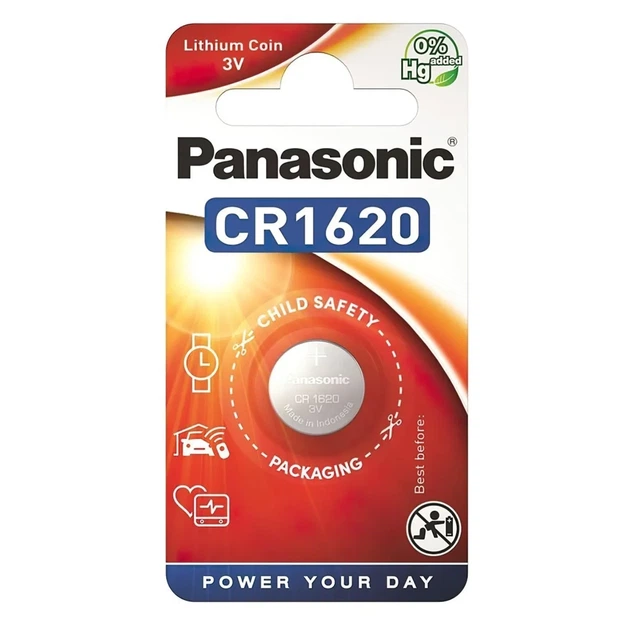 Батарейка Panasonic літієва CR1620 блістер, 1 шт. (CR-1620EL/1B) - Фото 1 Батарейка Panasonic літієва CR1620 блістер, 1 шт. (CR-1620EL/1B) - изображение 1