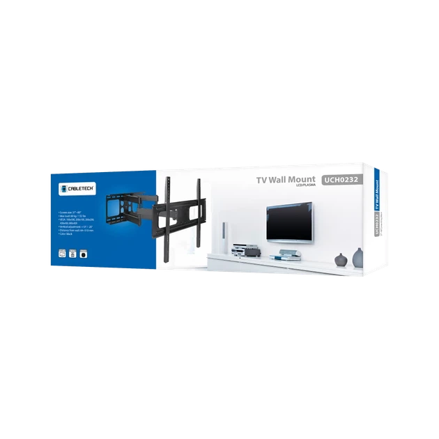 Кронштейн TV универсальный Cabletech 37-80" регулирующий (UCH0232) - Фото 5 Кронштейн TV универсальный Cabletech 37-80" регулирующий (UCH0232) - изображение 5