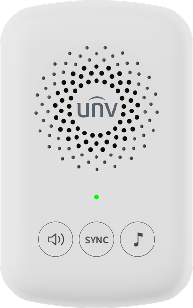 Бездротовий дверний дзвінок Uniview ED-R1 White (6937096354646) - Фото 1 Бездротовий дверний дзвінок Uniview ED-R1 White (6937096354646) - зображення 1