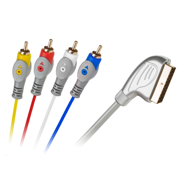 Кабель Euro-4RCA 1.5m Cabletech (KPO3419-1.5) - Фото 1 Кабель Euro-4RCA 1.5m Cabletech (KPO3419-1.5) - изображение 1