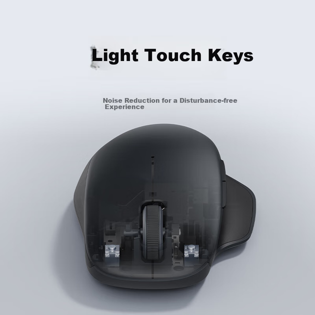 Мышь Xiaomi Dual Mode 2 Comfort Edition Wireless/Bluetooth Black - Фото 5 Мышь Xiaomi Dual Mode 2 Comfort Edition Wireless/Bluetooth Black - изображение 5
