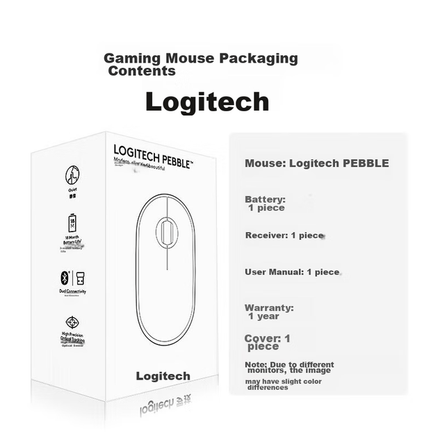 Мышь Logitech Pebble Enterprise Wireless/Bluetooth Light Blue - изображение 4