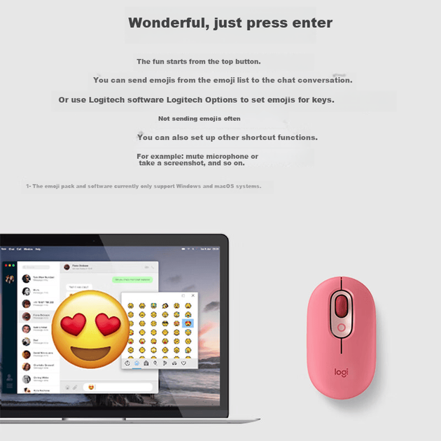 Мышь Logitech POP Bluetooth Lilac - изображение 6