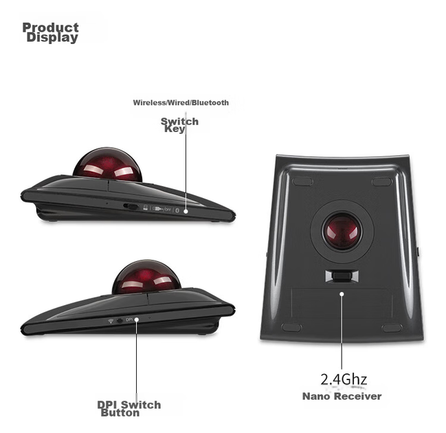 Трекбол Kensington SlimBlade Pro Wireless (K72081) - изображение 8