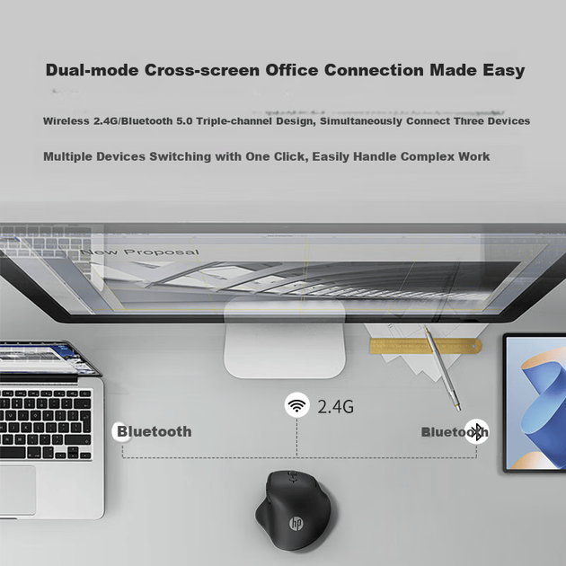 Мышь HP Engineer Wireless Brown - изображение 8