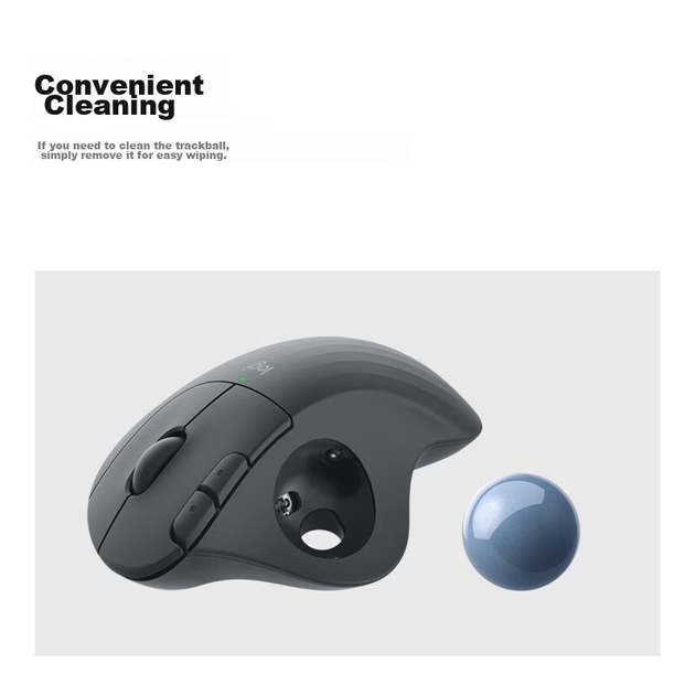 Трекбол Logitech Ergo M575 Enterprise Wireless Graphite - изображение 4