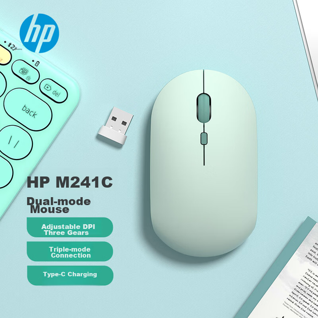 Мышь HP M241C Wireless Green - изображение 2