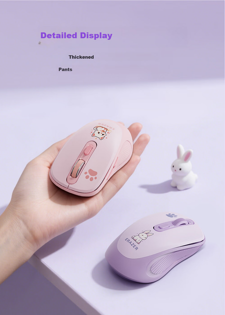 Мышь Lenovo ERAZER N300 Wireless/Bluetooth Rose - Фото 6 Мышь Lenovo ERAZER N300 Wireless/Bluetooth Rose - изображение 6