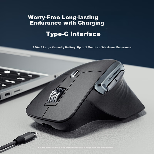 Мышь HP Professor1 Wireless/Bluetooth/USB Dark Grey - Фото 6 Мышь HP Professor1 Wireless/Bluetooth/USB Dark Grey - изображение 6