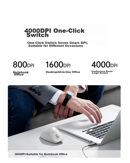 Мышь HP Professor 1 Wireless/Bluetooth White - Фото 6 Мышь HP Professor 1 Wireless/Bluetooth White - изображение 6