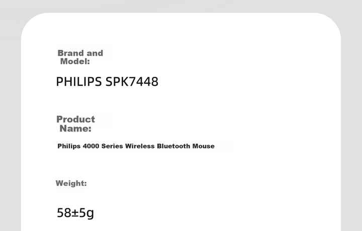Мышь Philips M590 Wireless/Bluetooth Black (SPK7448) - Фото 4 Мышь Philips M590 Wireless/Bluetooth Black (SPK7448) - изображение 4