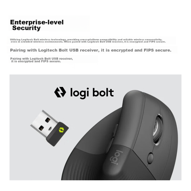 Мышь Logitech Lift Vertical Ergonomic Wireless Black (100097129662) - изображение 3