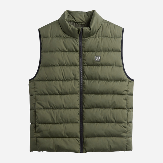 Теплый жилет мужской GAP 271263645 L Зеленый (1161456346) - Фото 4 Теплый жилет мужской GAP 271263645 L Зеленый (1161456346) - изображение 4