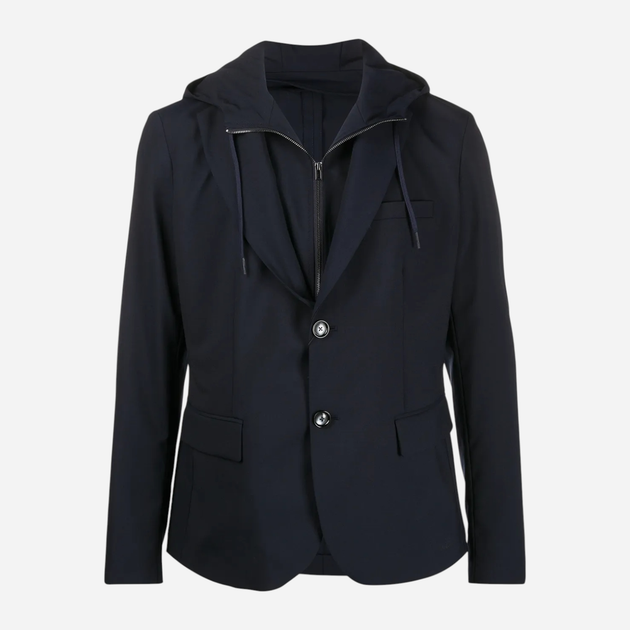 Куртка демісезонна з капюшоном чоловіча Armani Exchange 476352004 38 Чорна (1161516945) - зображення 5