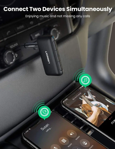 Bluetooth-ресивер UGREEN CM276 Bluetooth 5.0 Receiver Audio Adapter - изображение 4