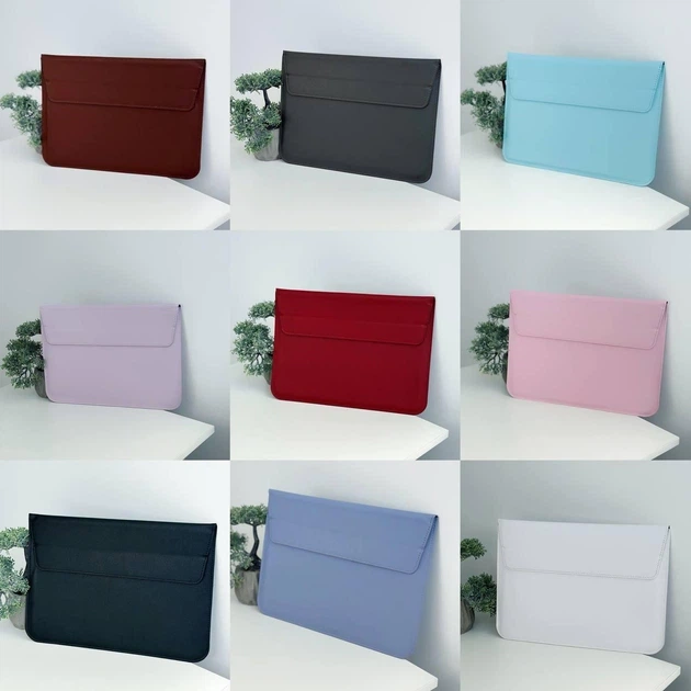 Защитный чехол-папка Leather PU с подставкой для охлаждения для MacBook 13"/Pro/Air, M1 / M2 / M3, Серый - Фото 8 Защитный чехол-папка Leather PU с подставкой для охлаждения для MacBook 13"/Pro/Air, M1 / M2 / M3, Серый - изображение 8