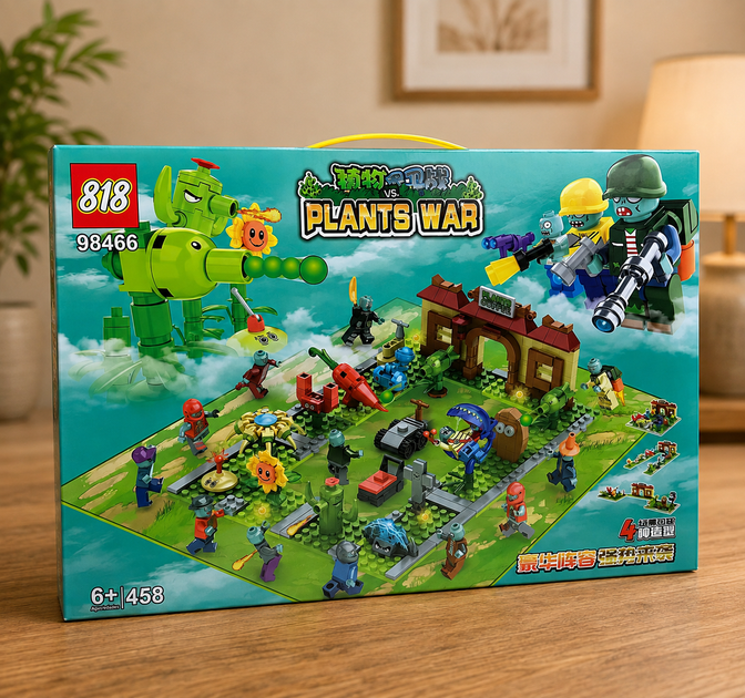 Большой детский конструктор Plants vs Zombies растения против зомби DK (7007ДК - Фото 1 Большой детский конструктор Plants vs Zombies растения против зомби DK (7007ДК - изображение 1