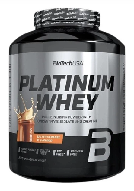 Сироватковий Протеїн BioTech USA Platinum Whey 2000 г Salted Caramel - Фото 1 Сироватковий Протеїн BioTech USA Platinum Whey 2000 г Salted Caramel - зображення 1