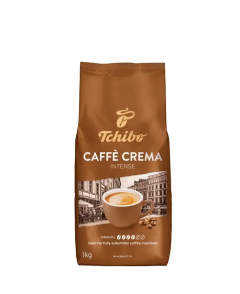 Зернова кава Tchibo Caffe Crema Intense 1000 г 1 кг Чібо Крема Інтенс арабіка 100% середнє обсмажування німецька з кофеїном шоколадна кремова насичена низька кислотність гіркота середня міцність вакуумний пакет для кавомашин - зображення 9