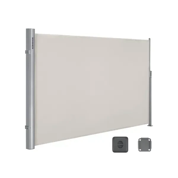 Висувна бічна маркіза SONGMICS GSA160TP 160×300 см, таупова, з вертикальною касетою - зображення 6