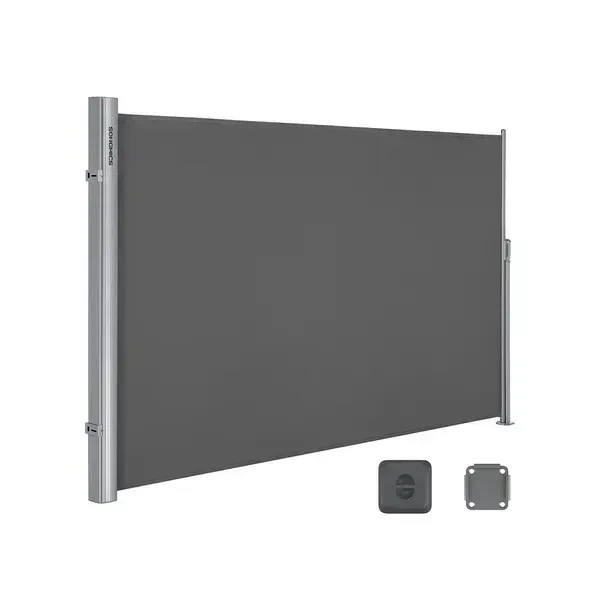 Висувна бічна маркіза SONGMICS GSA160TP 160×300 см, таупова, з вертикальною касетою - зображення 3