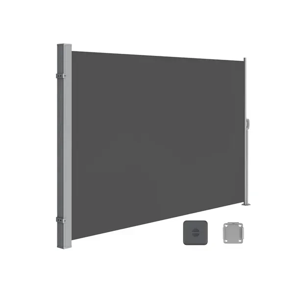 Висувна бічна маркіза SONGMICS GSA160TP 160×300 см, таупова, з вертикальною касетою - зображення 7