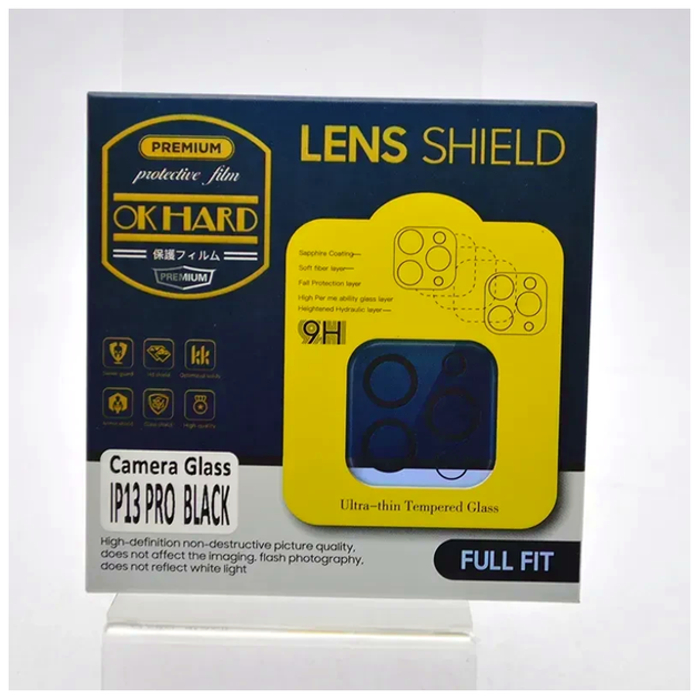 Защитное стекло на камеру 3D Camera Glass для iPhone 12 Pro Max с рамкой максимальная защита Black SR-547 - Фото 2 Защитное стекло на камеру 3D Camera Glass для iPhone 12 Pro Max с рамкой максимальная защита Black SR-547 - изображение 2