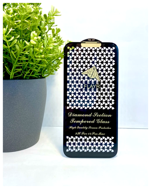 Защитное стекло FLAYR 5D Diamond для iPhone X Xs 11 Pro с рамкой максимальная защита черное SR-547 - изображение 2