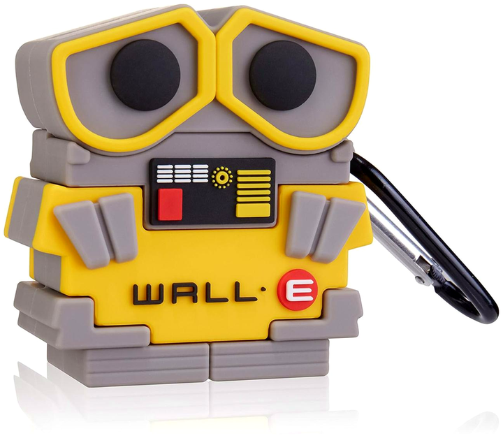 Чехол силиконовый противоударный для AirPods Pro Pro 2 3D Robot Wall-E защитный серый SR-547 - изображение 7