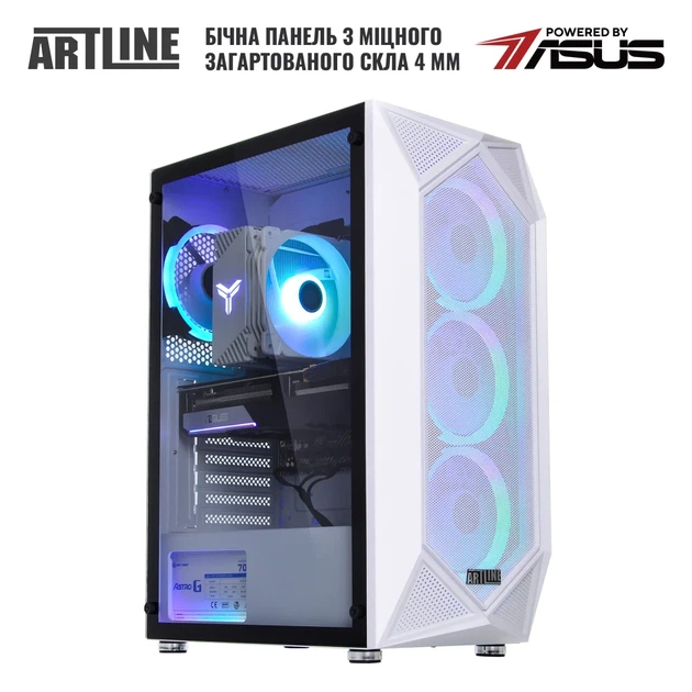 Комп'ютер ARTLINE Gaming X66WHITE (X66WHITEv41) - Фото 7 Комп'ютер ARTLINE Gaming X66WHITE (X66WHITEv41) - изображение 7