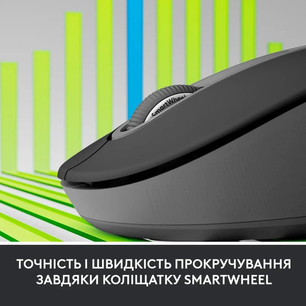 Мишка Logitech Signature M650 L Wireless Mouse for Business Graphite (910-006348) - Фото 5 Мишка Logitech Signature M650 L Wireless Mouse for Business Graphite (910-006348) - изображение 5