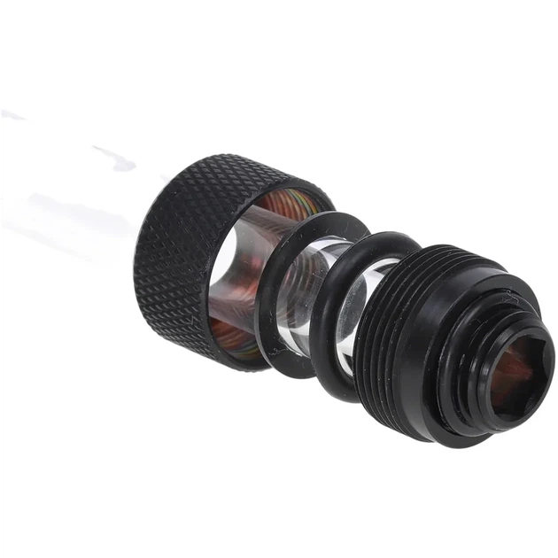 Фітинг Alphacool HT 13mm HardTube compression fitting G1/4 - knurled - deep black (17189) - изображение 4