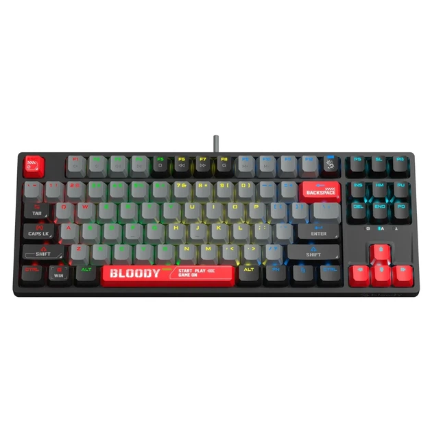 Клавіатура A4Tech Bloody S87 Energy Red - зображення 10