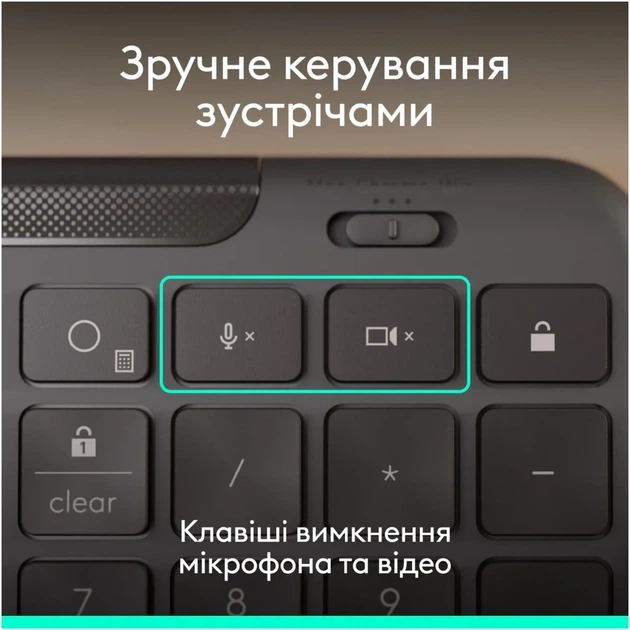 Комплект клавіатура та мишка Logitech Signature Slim MK620 for Business USB-C UA Graphite (920-013349) - зображення 2