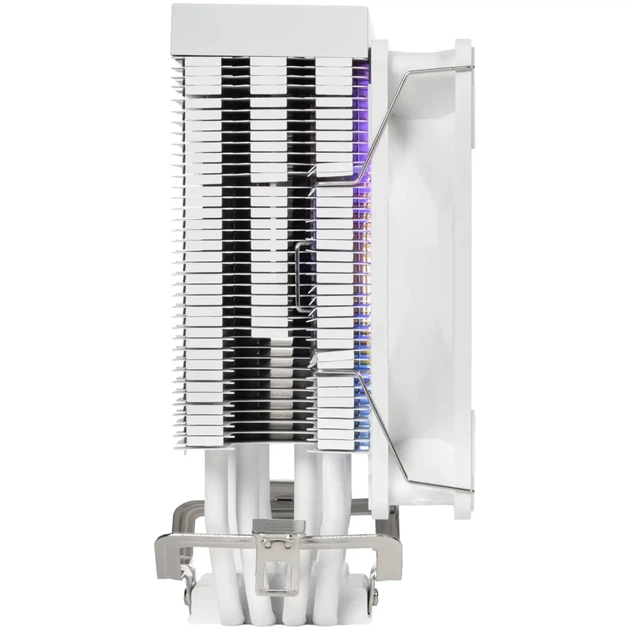 Процесорний кулер Qube ST-6U3-ST ARGB white OEM (120mm/4pin ARGB+PWM/2500RPM/20Dba/мак. TDP 160W/4 тепл. трубки) - изображение 4