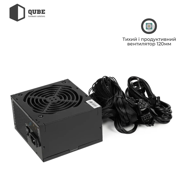 Блок живлення QUBE 650W 80+ Bronze (QBC-GPM-650W-80B) - Фото 3 Блок живлення QUBE 650W 80+ Bronze (QBC-GPM-650W-80B) - изображение 3