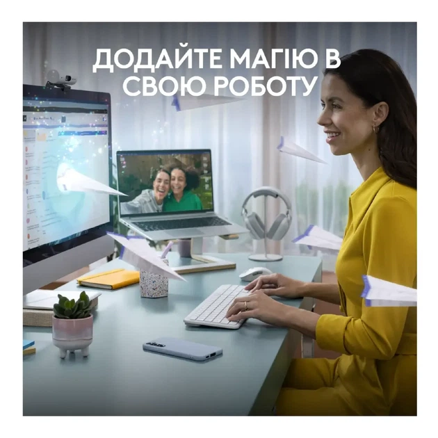 Клавіатура Logitech K950 Bluetooth/Wireless UA Off-White (920-012466) - зображення 2