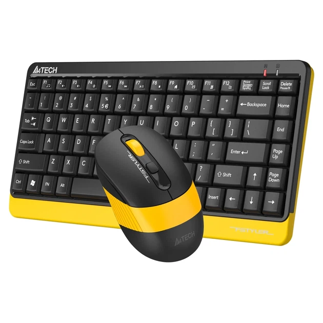 Комплект клавіатура та мишка A4Tech FG1110 (Bumblebee) - Фото 3 Комплект клавіатура та мишка A4Tech FG1110 (Bumblebee) - зображення 3