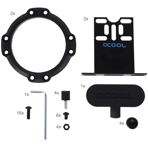 Резервуар Alphacool Eisdecke D5 dual Acryl top - изображение 7