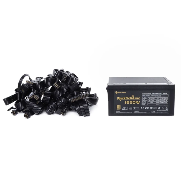 Блок живлення High Power Rock Solid Pro 1650W 80+ GOLD (RS-1650GD PRO) - изображение 8